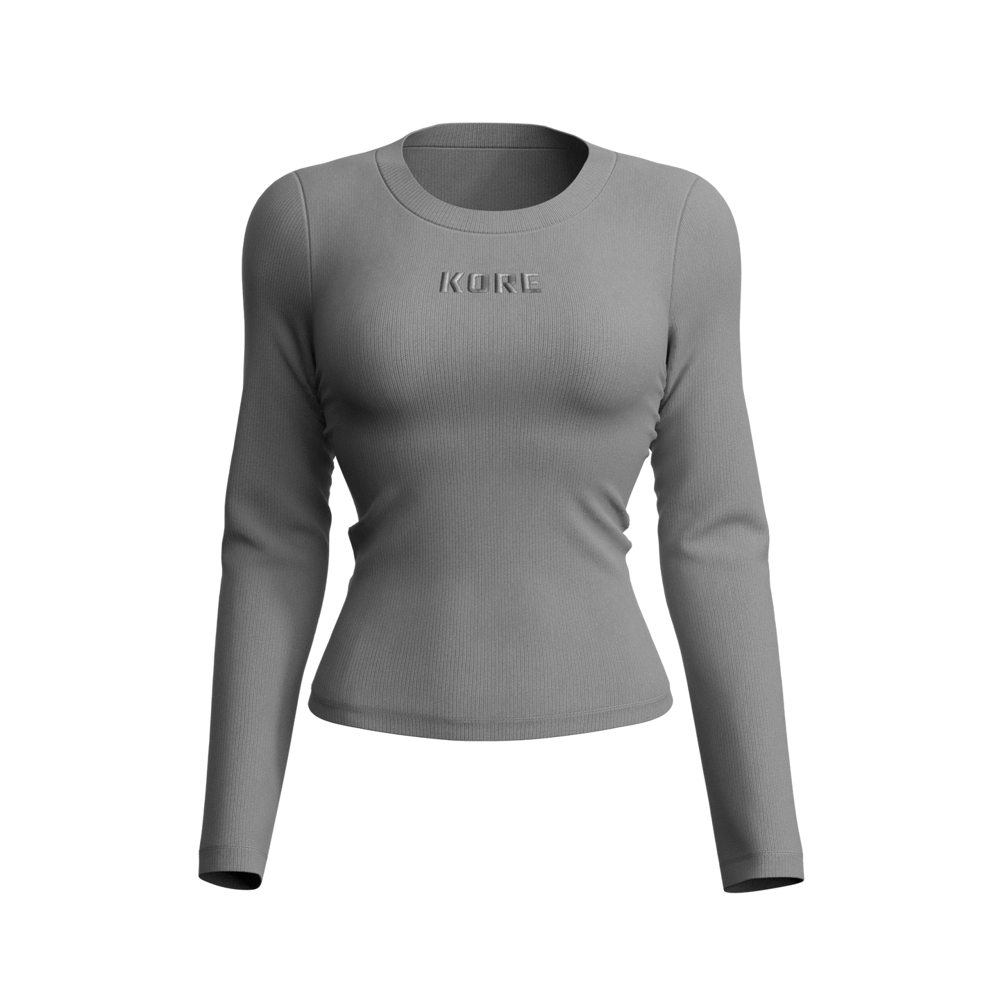 COMFORT LONG SLEEVE TOP - GREY