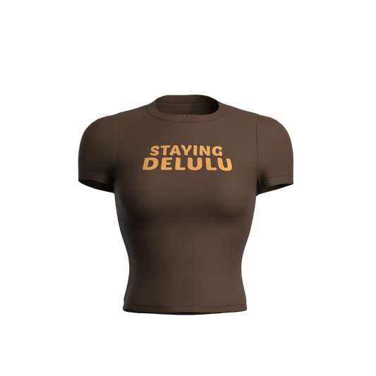 STAYING DELULU BABY TEE