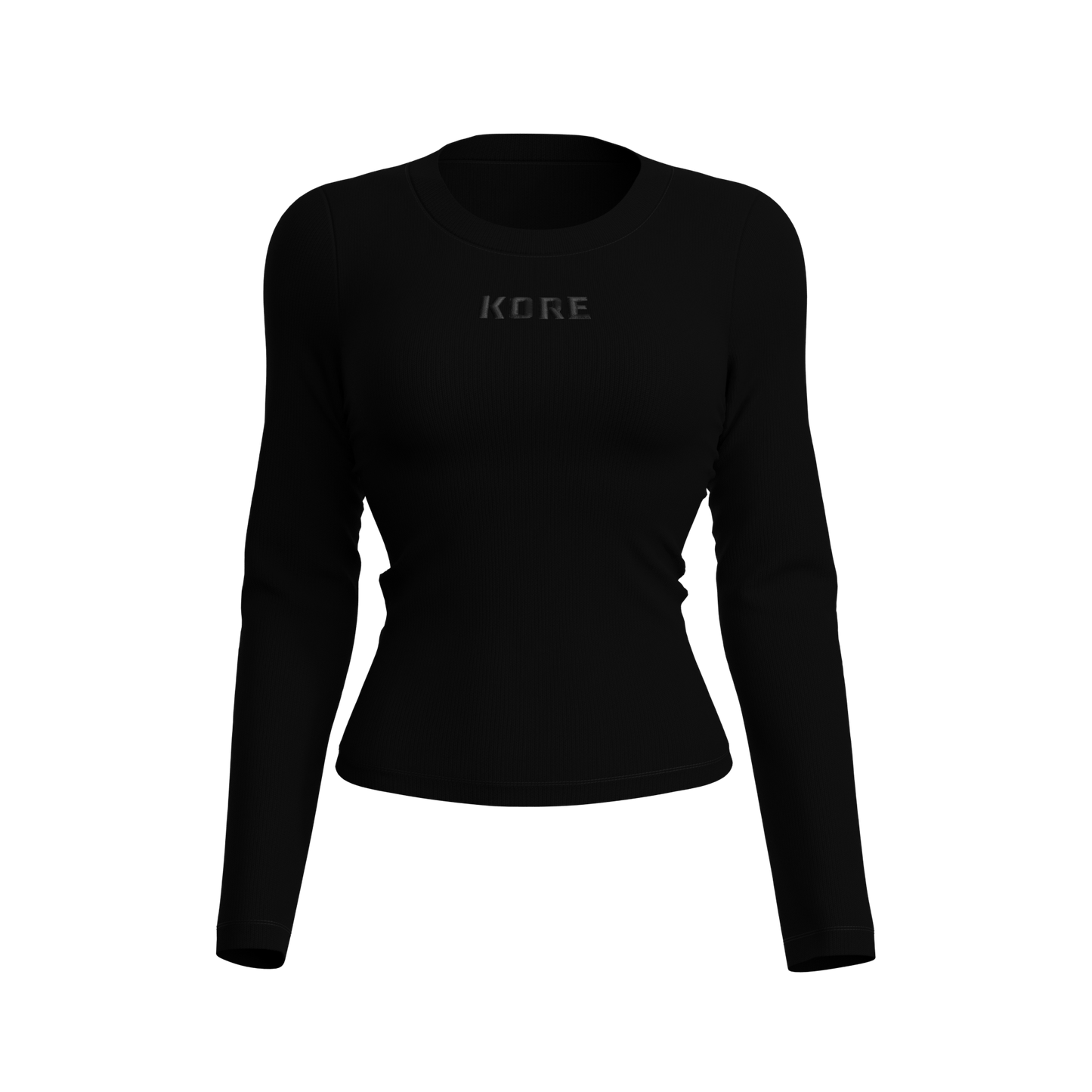 COMFORT LONG SLEEVE TOP - BLACK